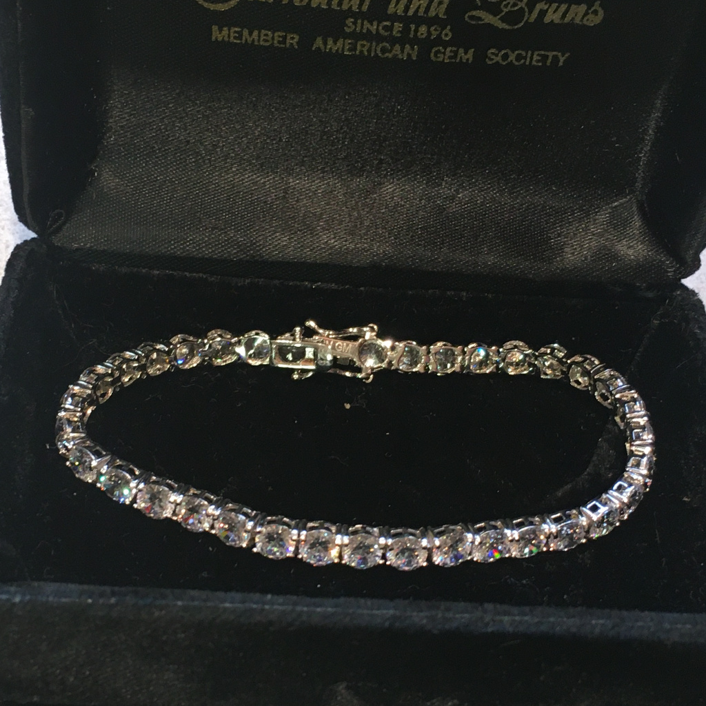 Beautiful Sterling Silver Tennis Bracelet
